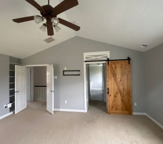 homeowner bedroom freshly painted