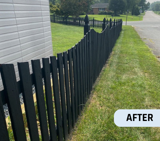 After Fence Painting Project for Homeowner in Aberdeen, MD