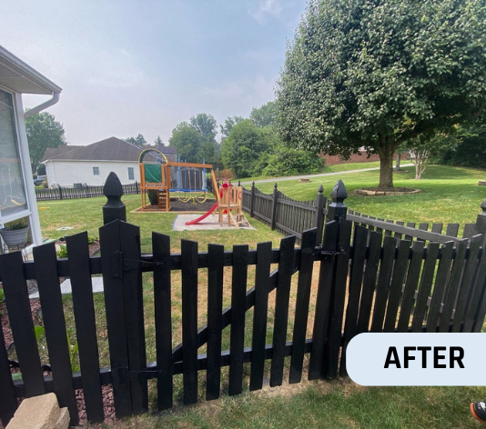 After Fence Painting Work for Homeowner in Aberdeen, MD