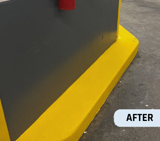 After Parking Garage Repainting Markings for Commercial Property in Baltimore, MD