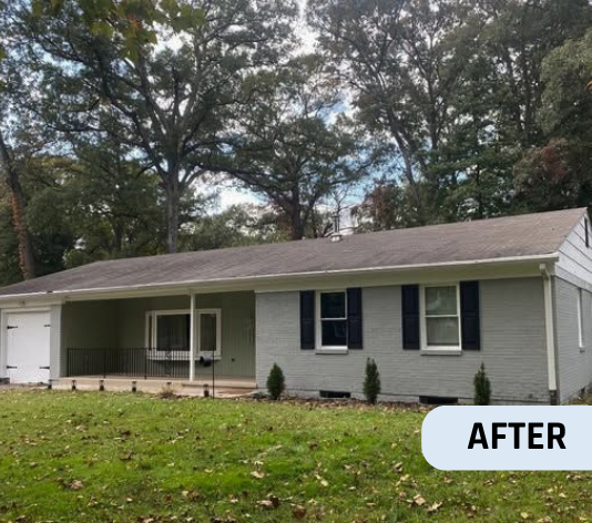 After Exterior Brick Painting in Annapolis, MD