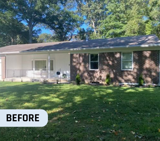 Before Exterior Brick Painting in Annapolis, MD