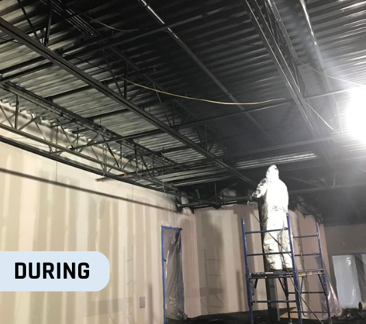 During Interior Painting for Mountain Christian Church in Joppa, MD