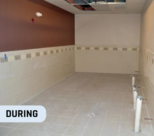 During Interior Painting Project for Mountain Christian Church in Joppa, MD