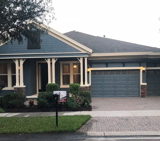 Exterior home painting and tile after