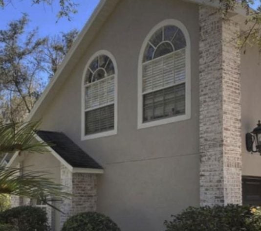Fresh Paint and Limewash Brick on exterior house