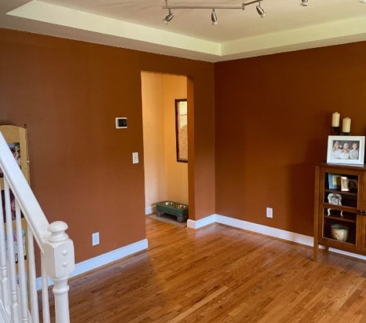 before view of residential painting in fort thomas, ky