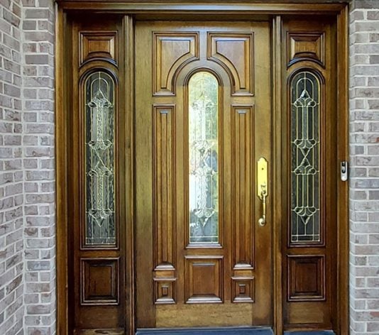 after front door painting