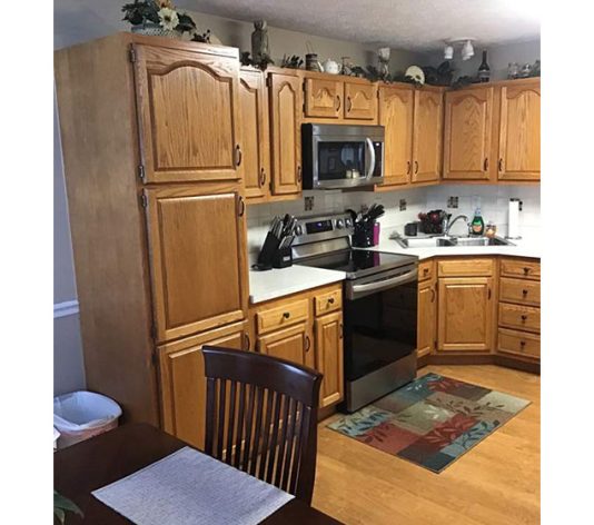 before cabinet painting in Hamilton, OH