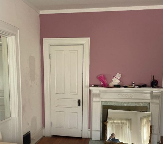 before painting in historical home