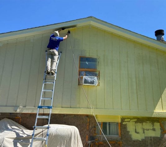 during exterior painting in Waynesville, OH