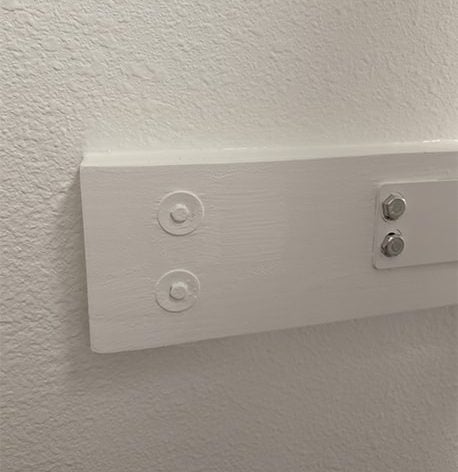 close-up of wall freshly painted for Dental Office