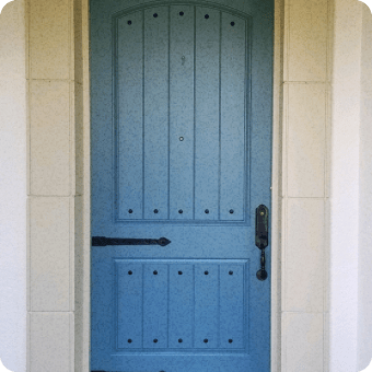 exterior painting of front door