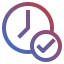 two clocks symbol
