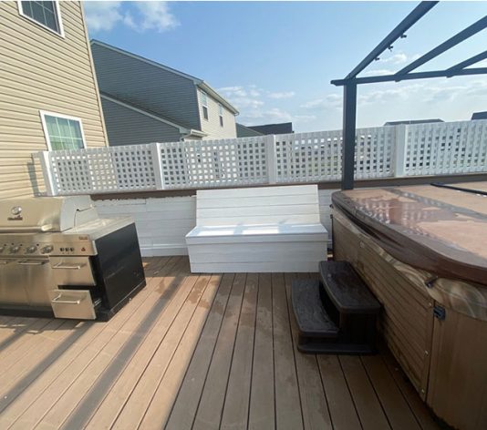 after deck painting in Hamilton, OH