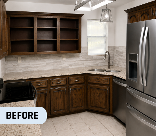 Before Interior Cabinet Project for Homeowner in Oklahoma City, OK