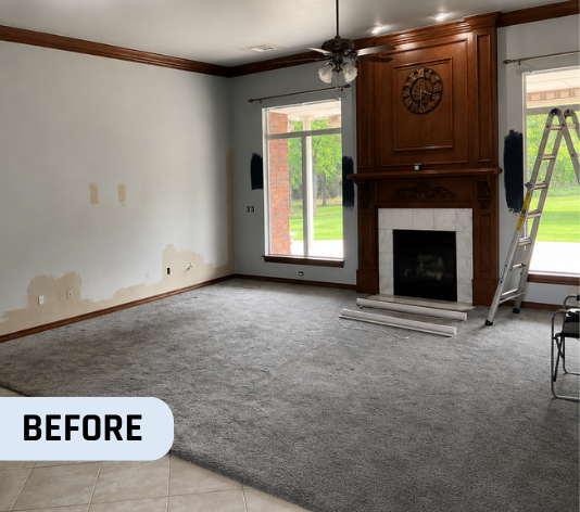 Before Residential Painting for Homeowner in Oklahoma