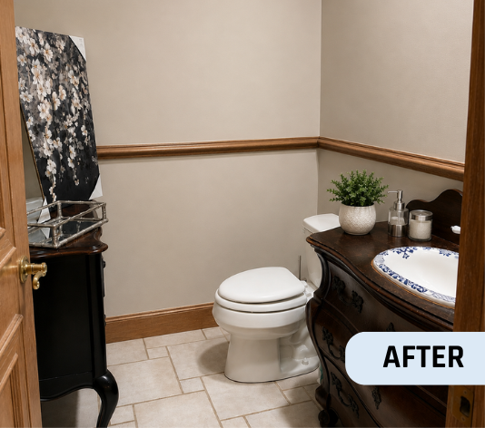 After Bathroom Makeover for Homeowner in Oklahoma City, OK