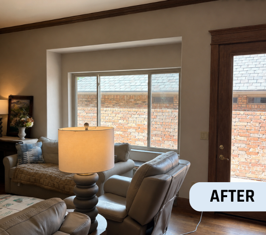 After Living Room Interior Painting for Homeowner in Oklahoma City, OK