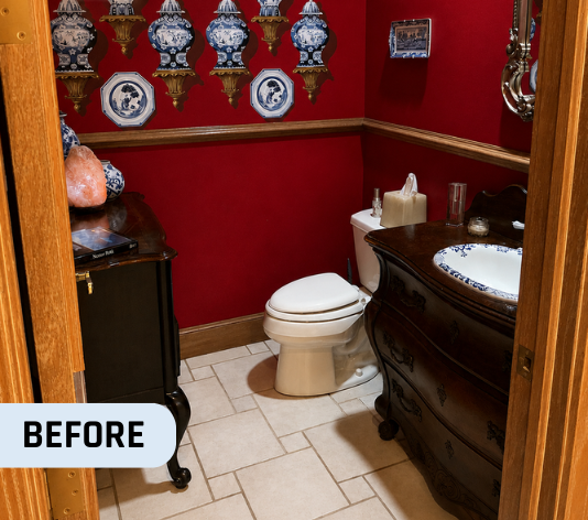 Before Bathroom Makeover for Homeowner in Oklahoma City, OK