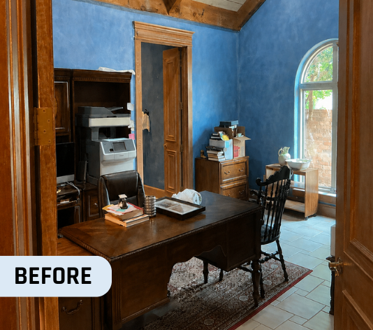 Before Home Office Interior Painting for Homeowner in Oklahoma City, OK