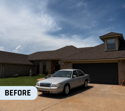 Before Modern Exterior Painting for Homeowner in Oklahoma City, OK