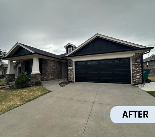 After Residential Exterior Painting Project in Oklahoma City, OK
