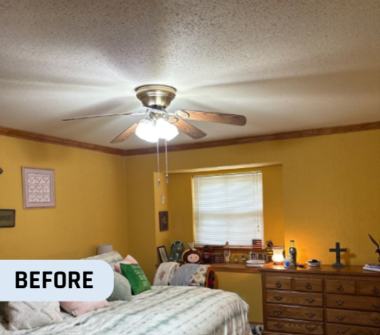 Before Master Bedroom Painting in Oklahoma City, OK