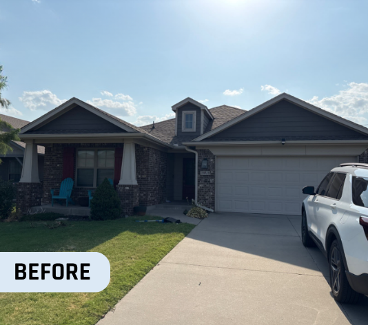 Before Residential Exterior Painting in Oklahoma City, OK