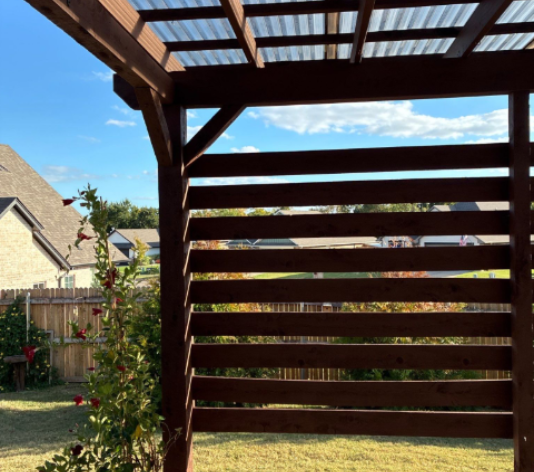 Exterior Wood Staining Project for Homeowner in Edmond, OK