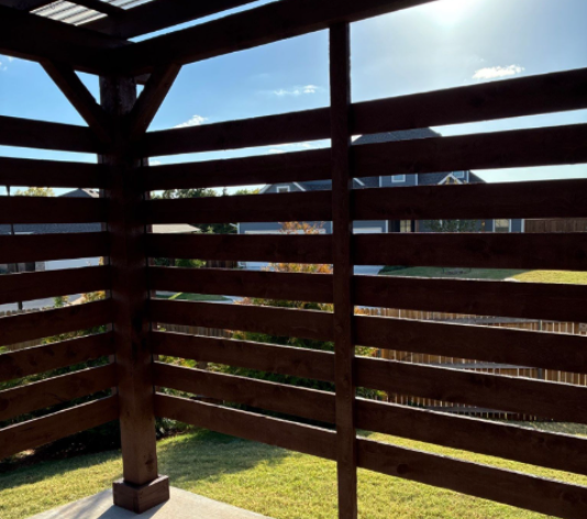 Exterior Wood Staining Work for Homeowner in Edmond, OK