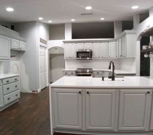 kitchen cabinets painted after
