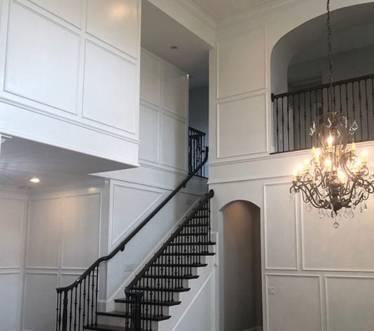 after painting project in elegant home