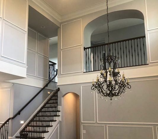 Before painting project in elegant home