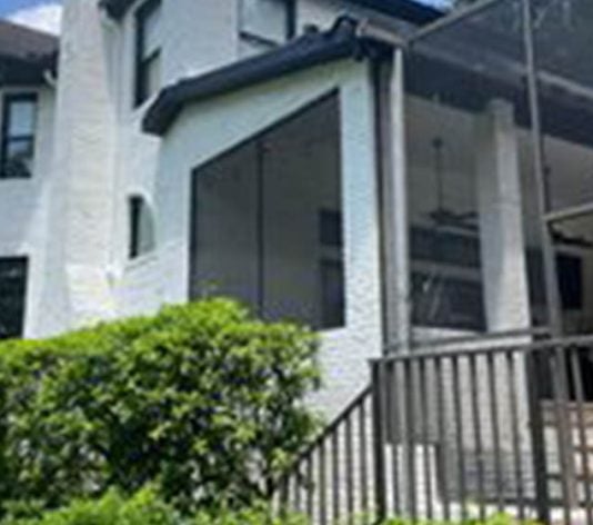 exterior view of residential home freshly painted