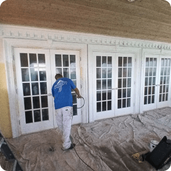 doors needing interior surface painting