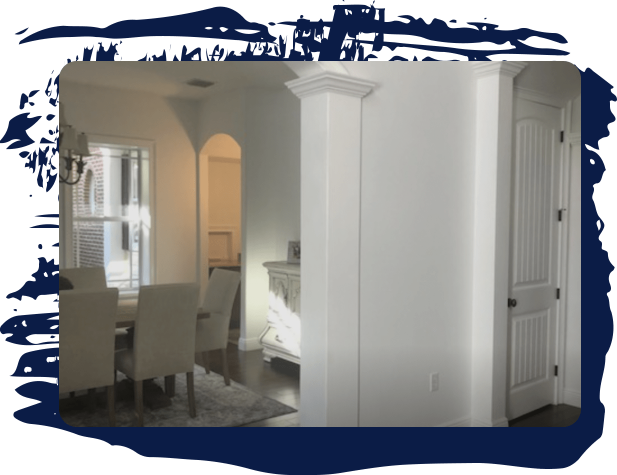 inside of dining room interior painting services