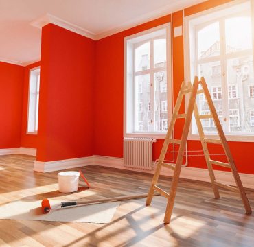 home paint job reflecting the benefits of interior painting